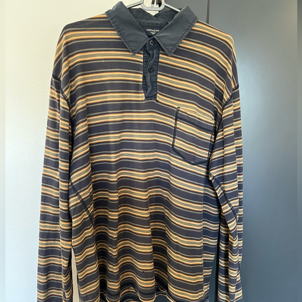 Dockers striped buttoned long sleeve